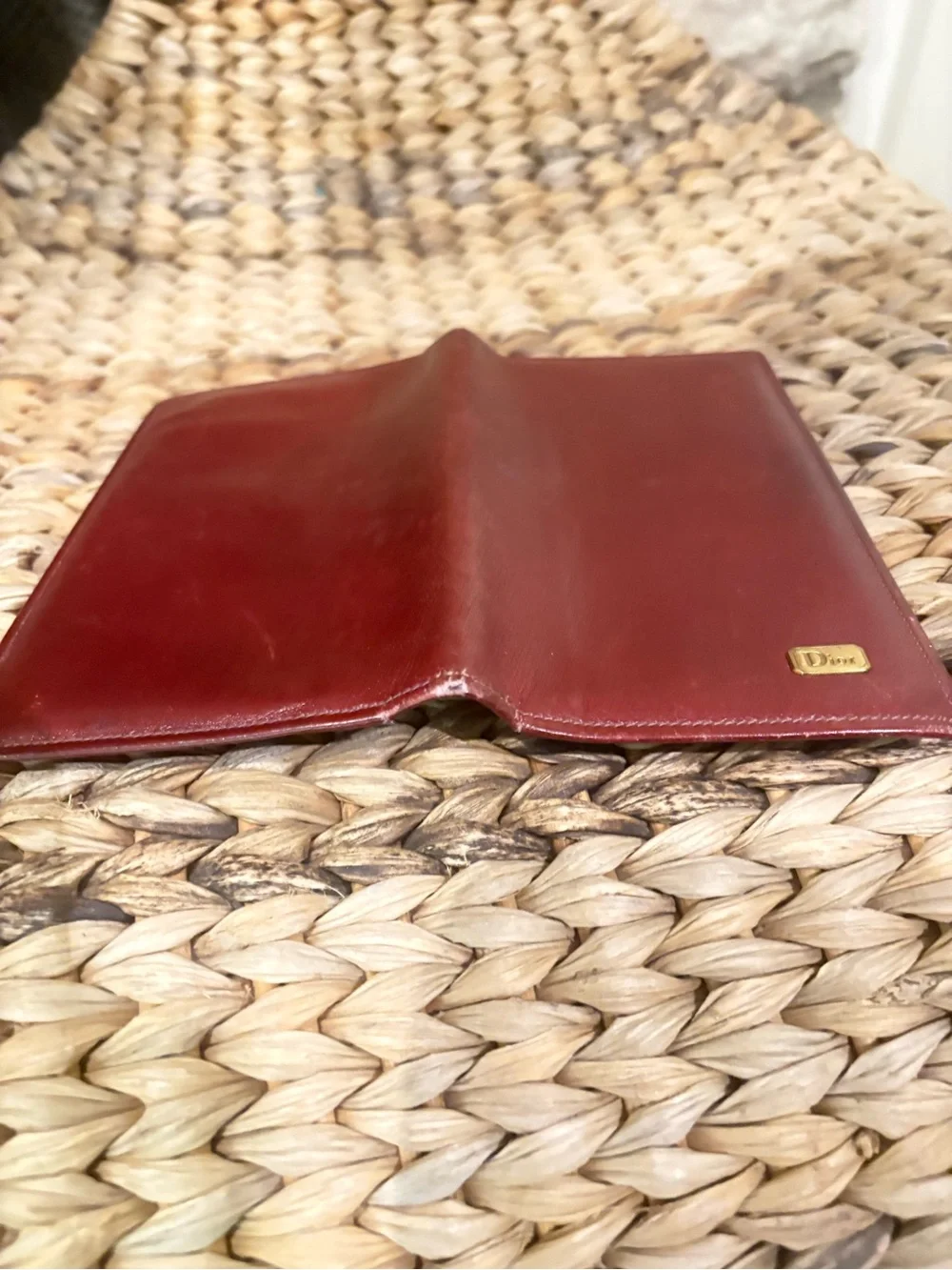 Vintage Christian Dior leather billfold wallet